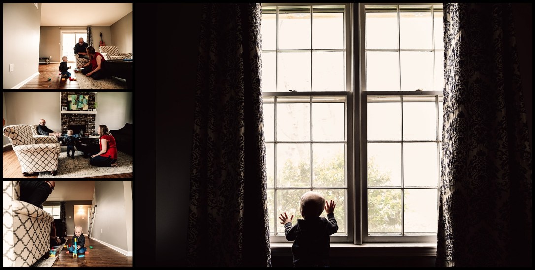 Kansas City Family Documentary Lifestyle Photography Baby Blocks Window