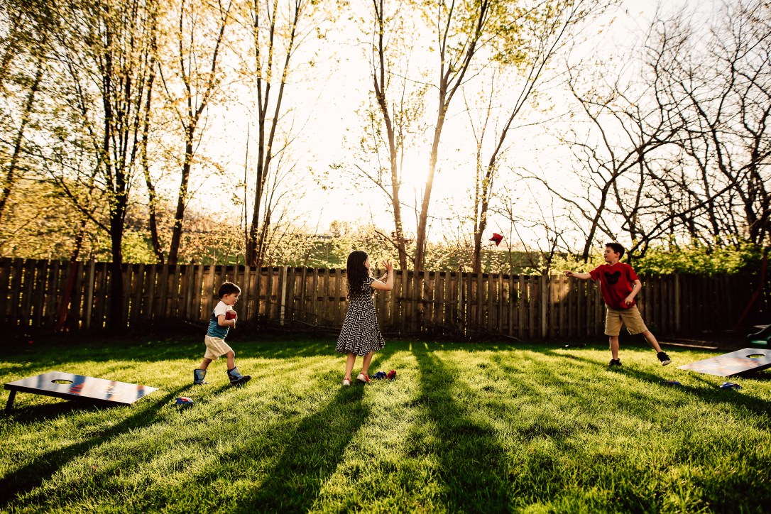 Kansas City Family Child Backyard Summer Photography