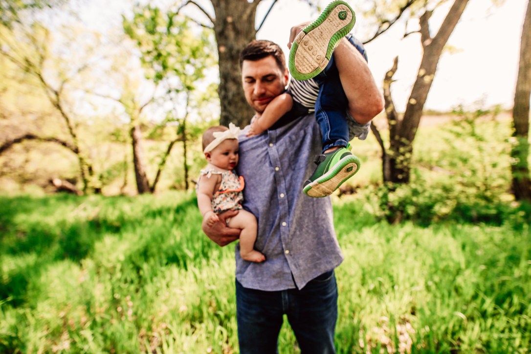 Family Photography Kansas City Lawrence field baby milestone session toddler