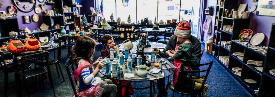 ceramic painting family fun birthday