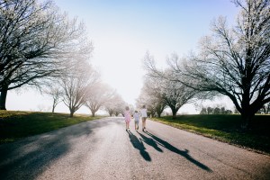 kids spring easter pictures blooming trees portraits