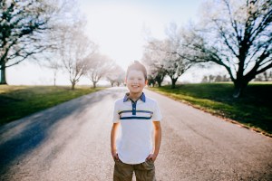 kids spring easter pictures blooming trees portraits