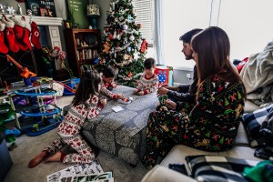 Family game night Christmas kids board game