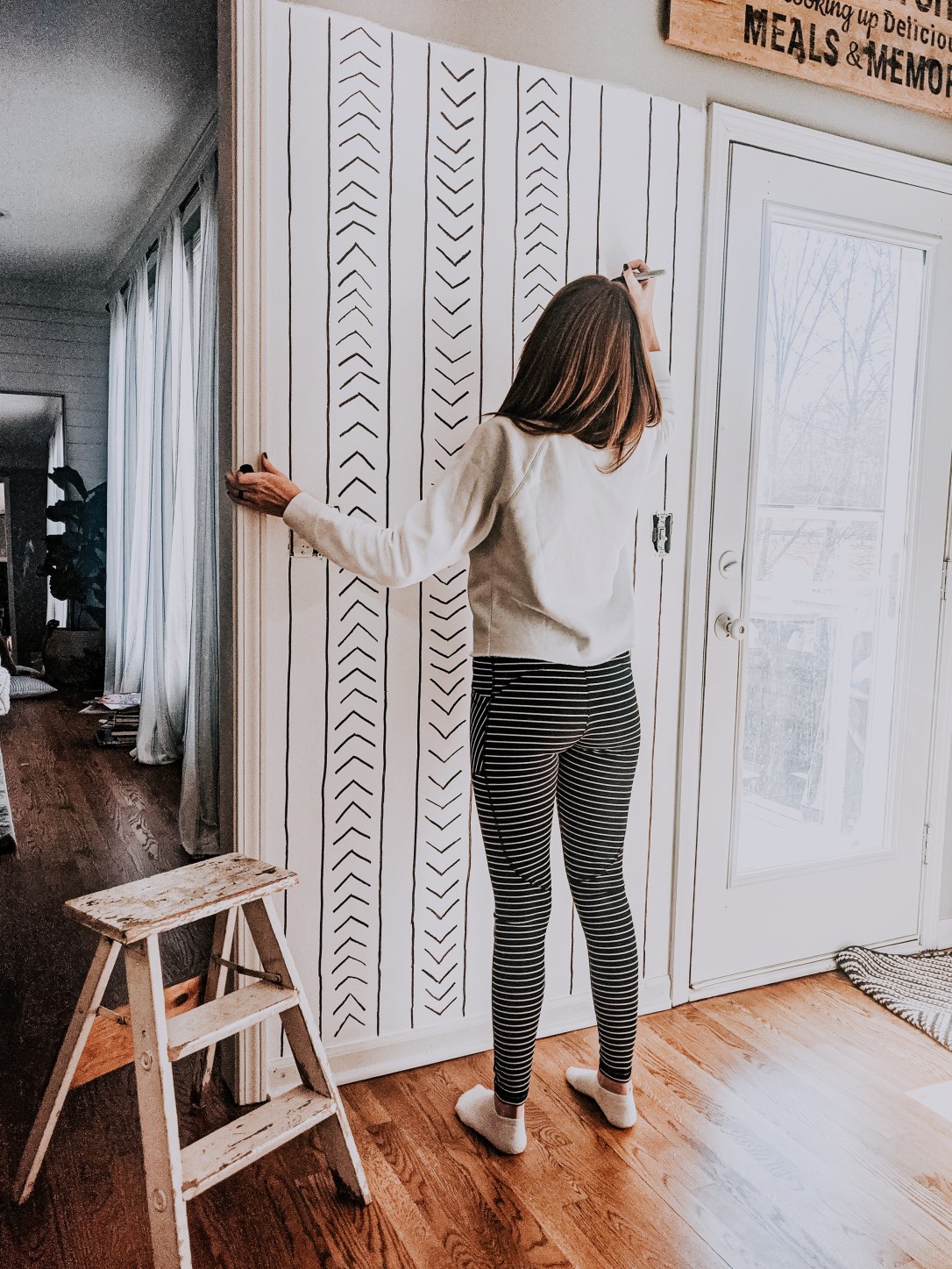 family command center calendar chore charts DIY Sharpie wall design modern kitchen