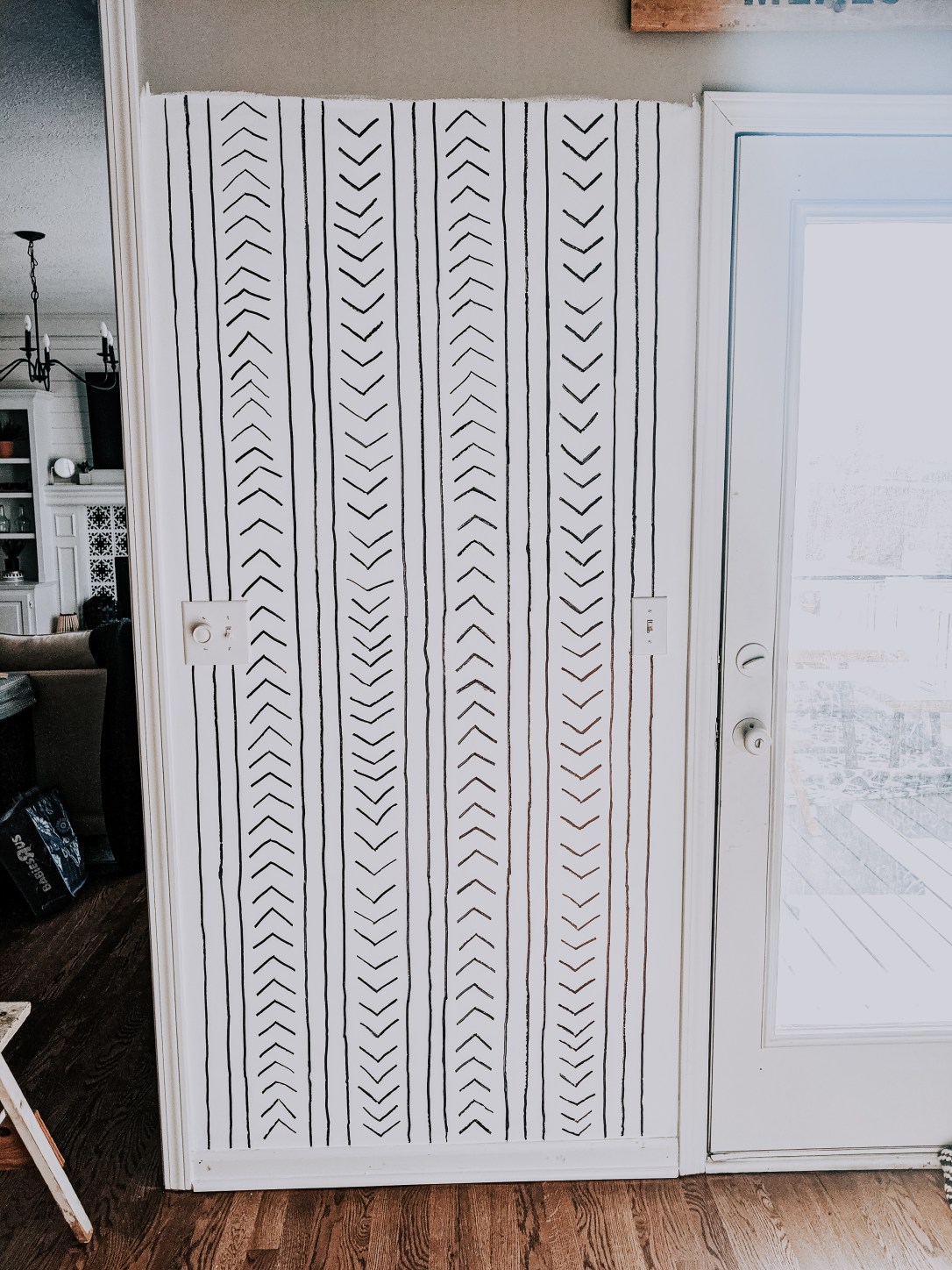 family command center calendar chore charts DIY Sharpie wall design modern kitchen