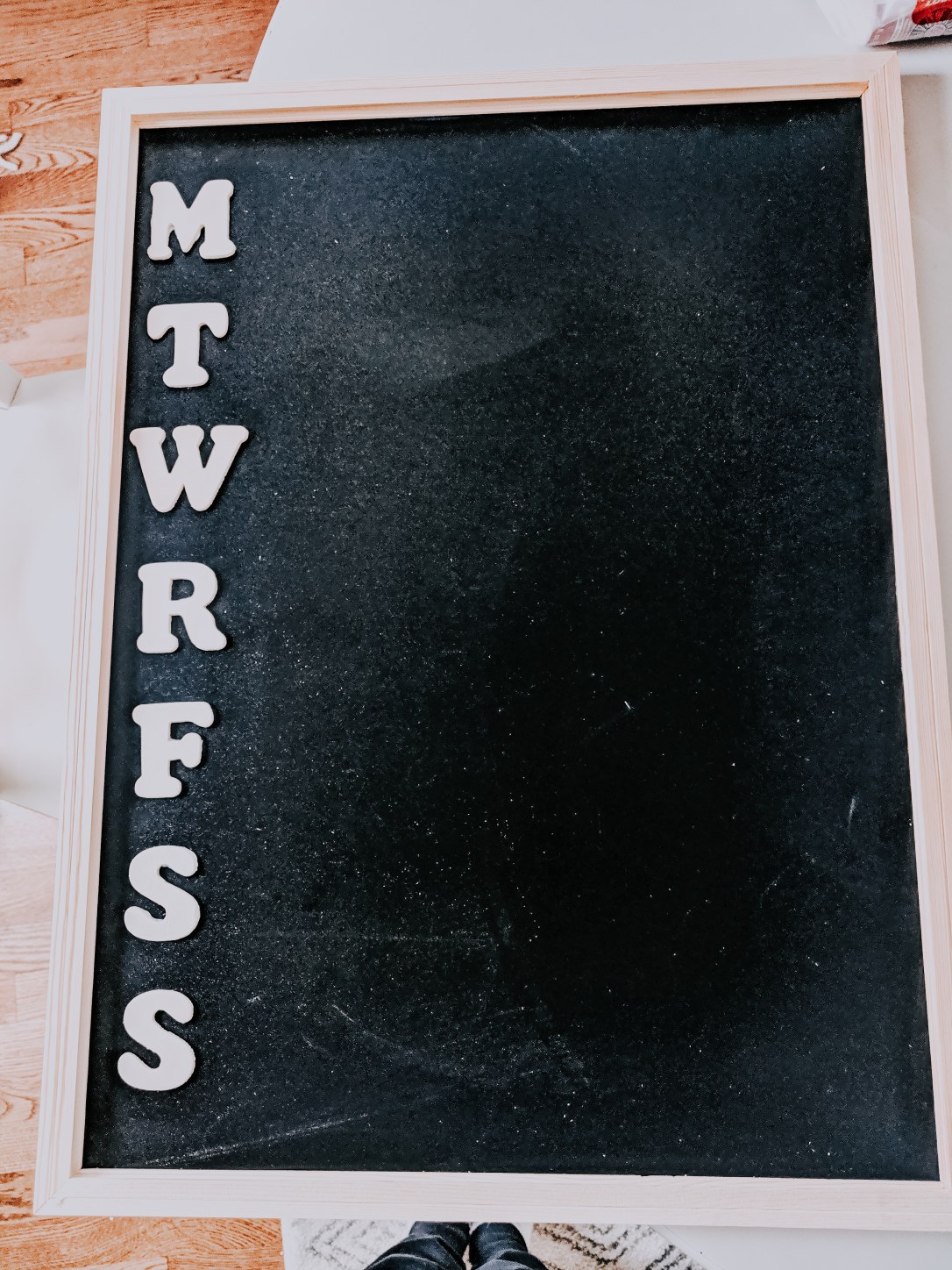 family command center calendar chore charts DIY Sharpie wall design modern kitchen