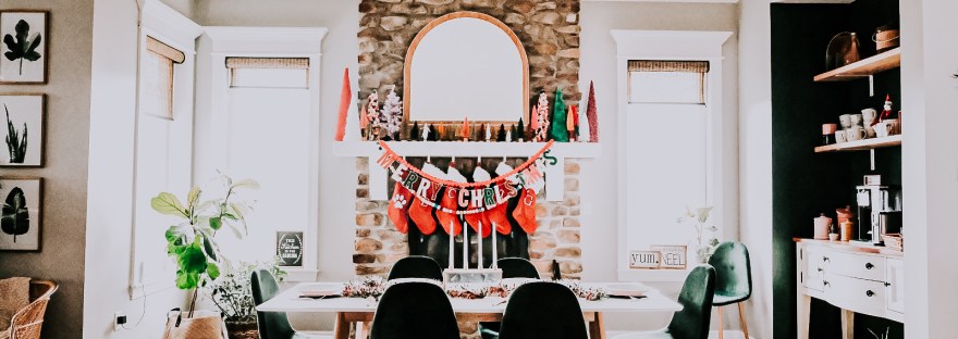 holiday fireplace christmas mantel decor